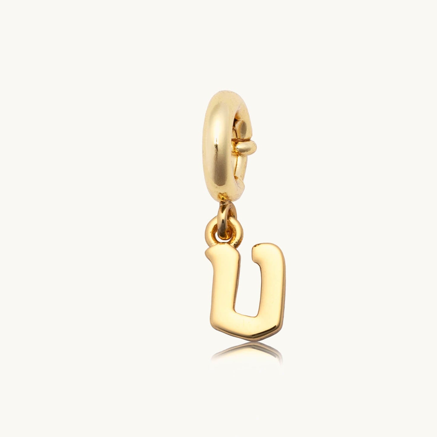 Custom Gothic Letter V Charm