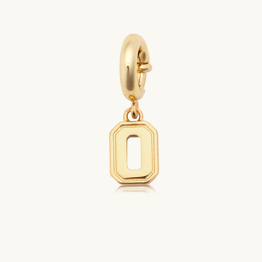 Custom Varsity Number 0 Charm