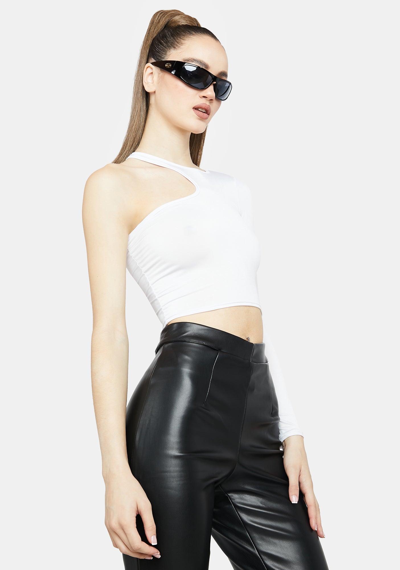 Angel Don't Blame Me Asymmetrical Top