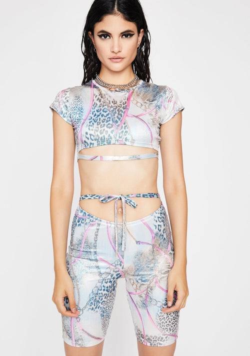 Animal Party Shorts Set