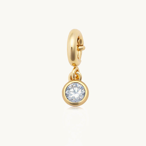 Custom April Birthstone Charm