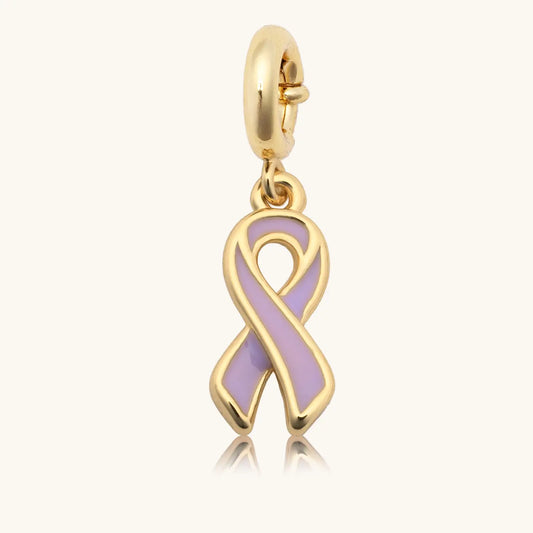 Custom Cancer Ribbon Charm