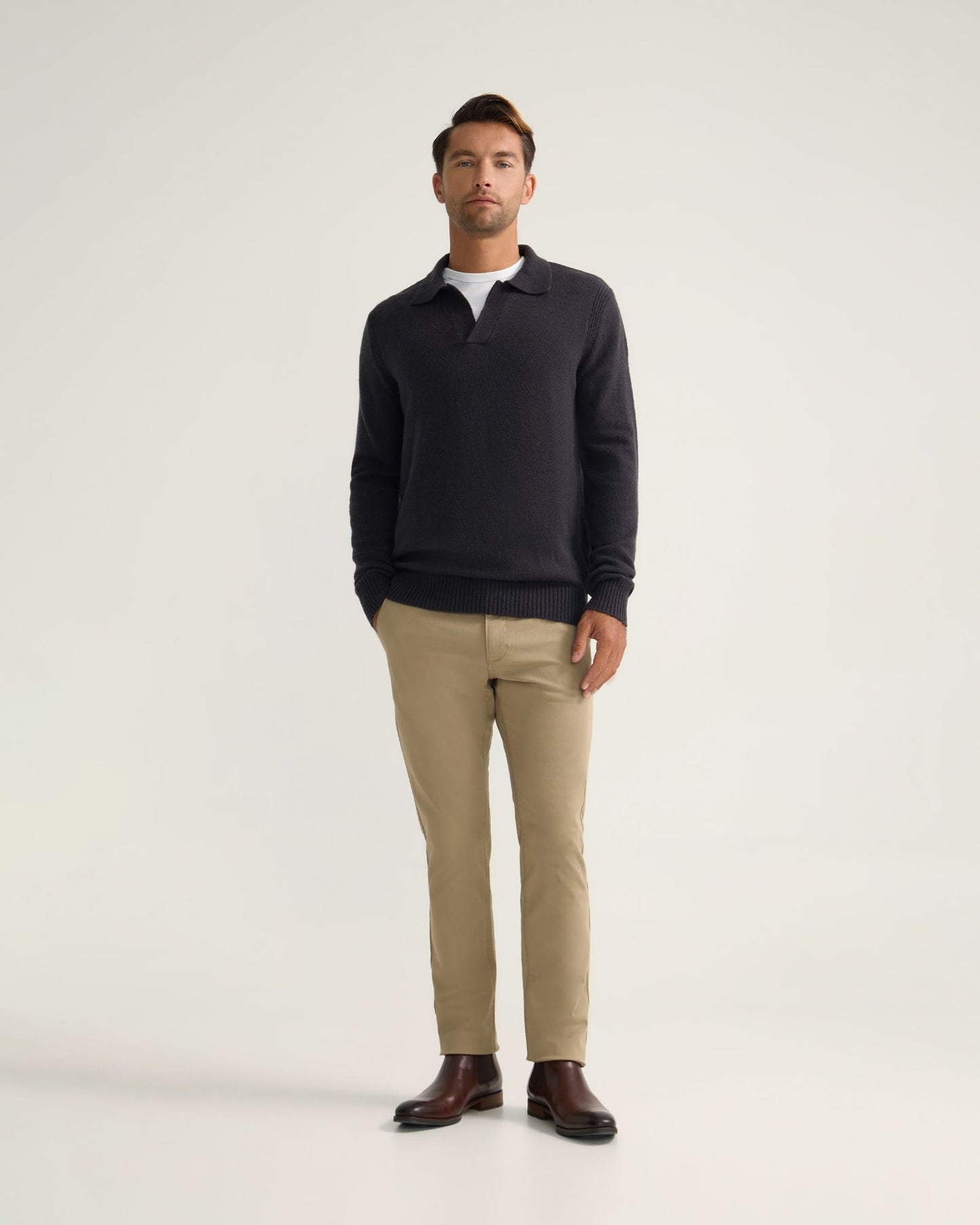 Slim Leg Stretch Cotton Chino