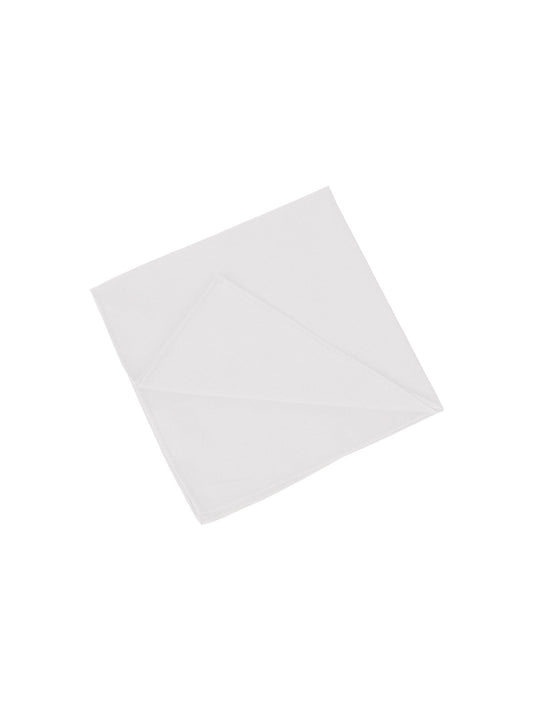 Pocket Square Cotton White