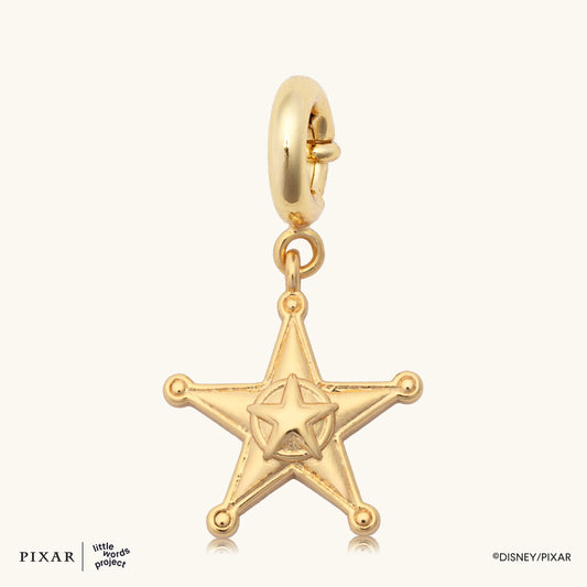Custom Woody's Sheriff Badge Charm- Pixar's Toy Story