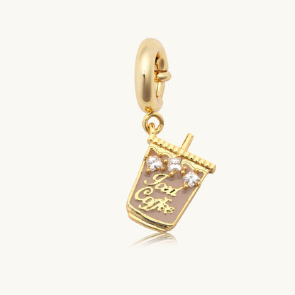 Books & Coffee Charm Bracelet Set
