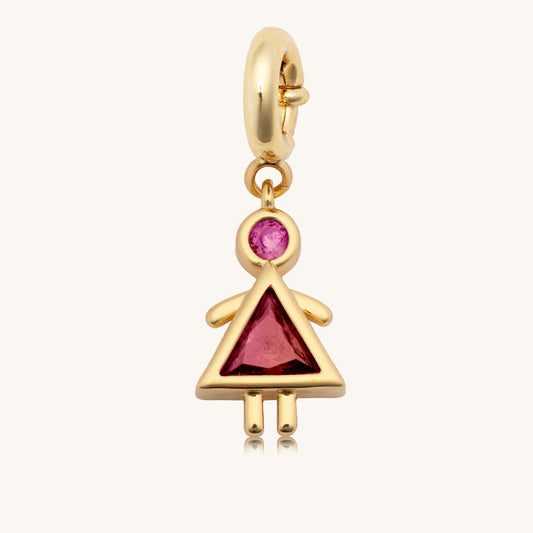 Custom January Girl Charm
