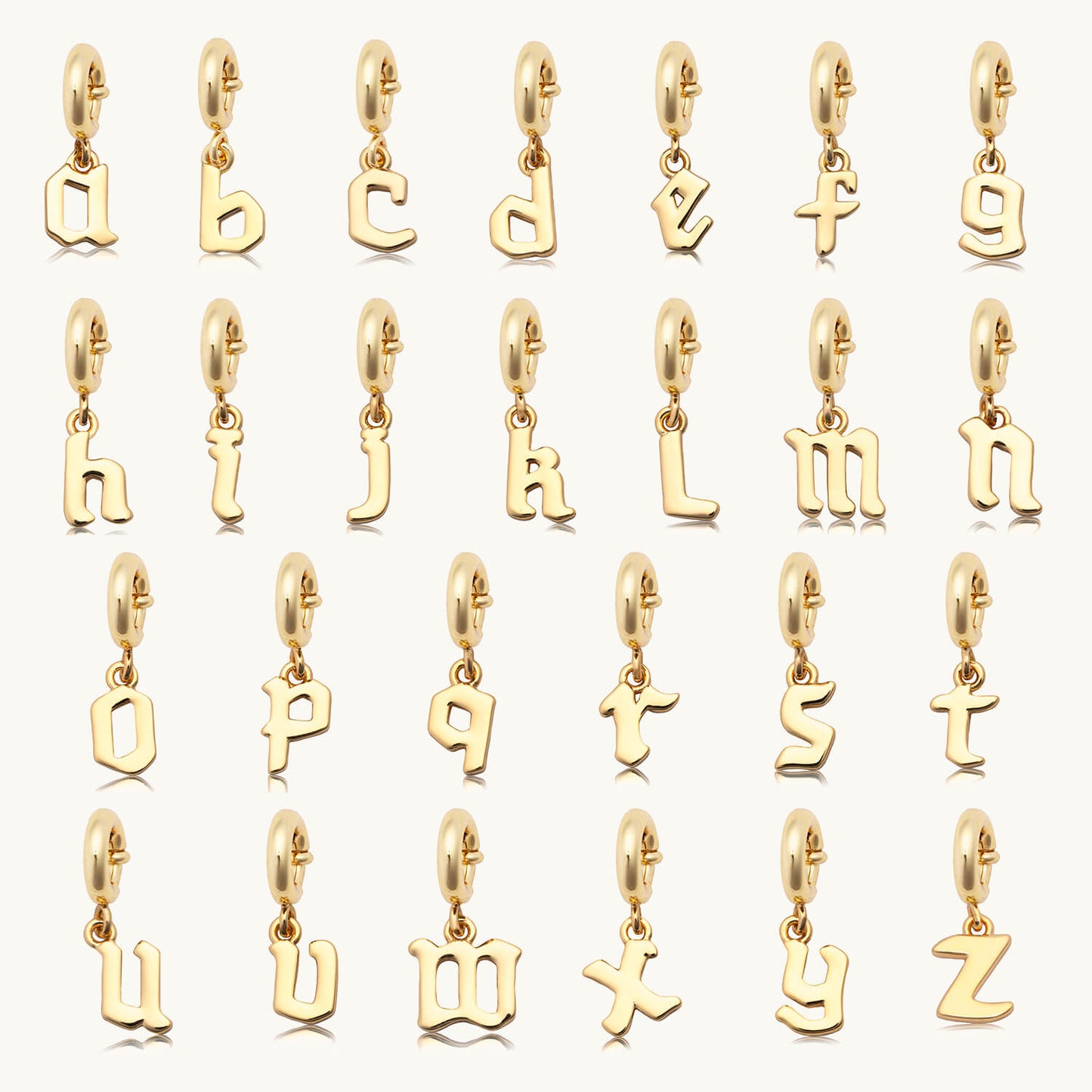 Gothic Letter Charm