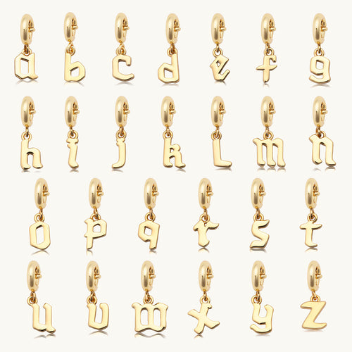 Gothic Letter Charm