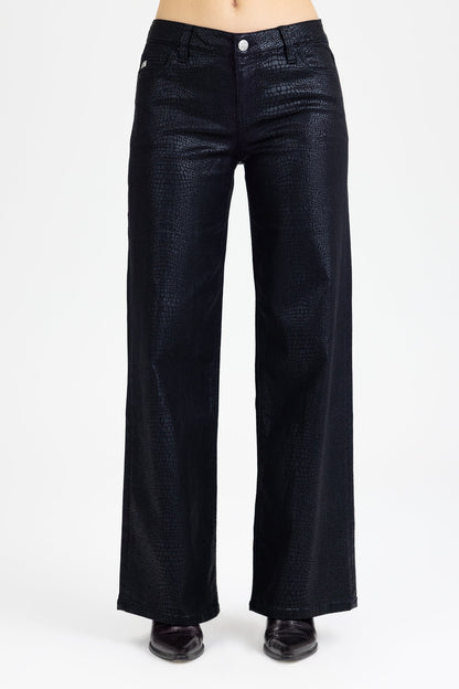 Pia Python Wide Leg