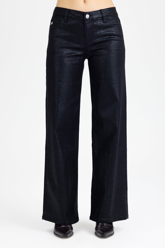Pia Python Wide Leg