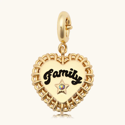 Custom Family Heart Charm