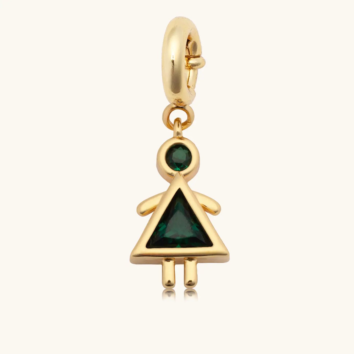 Girl Birthstone Charm