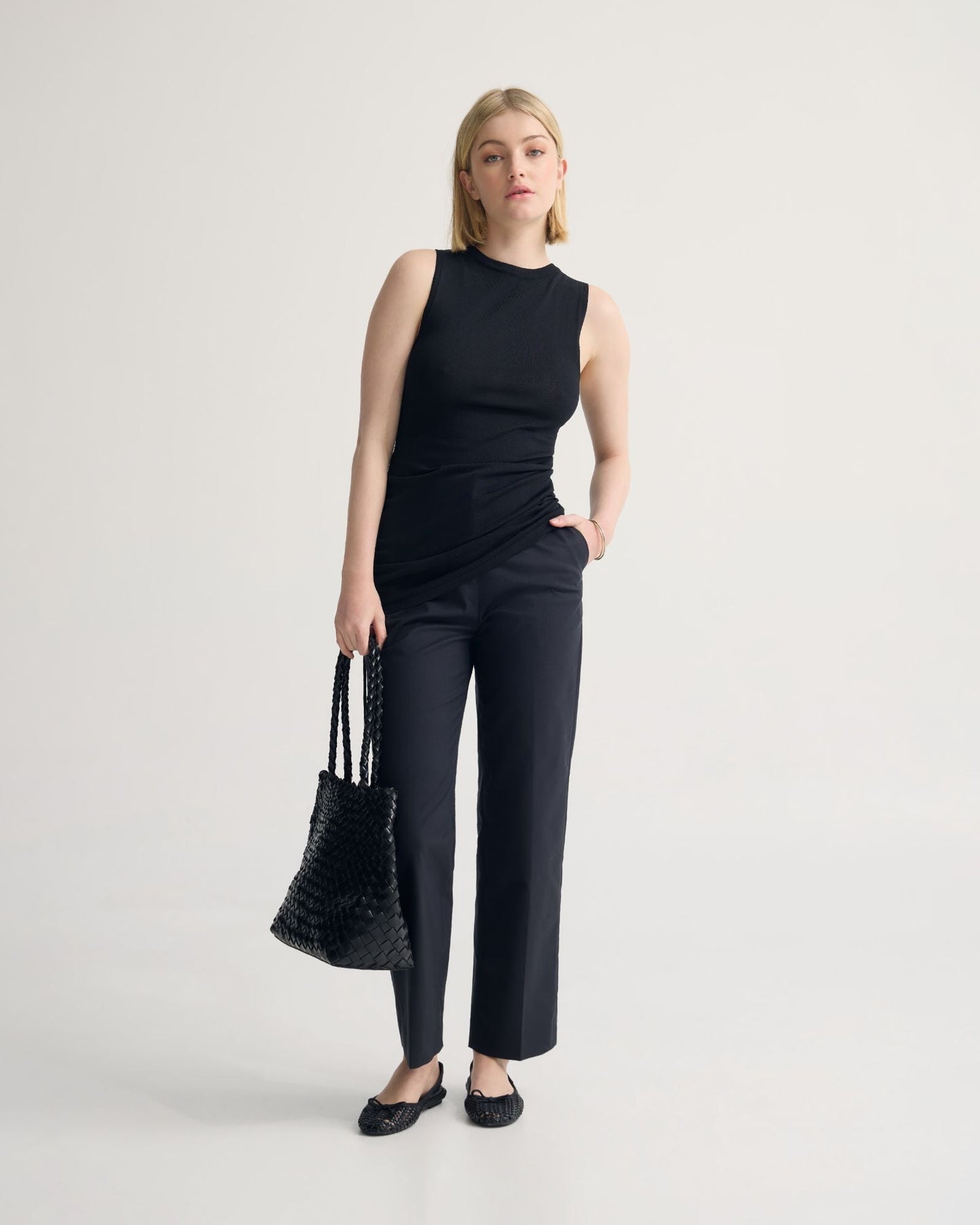April Drawstring Knitted Top