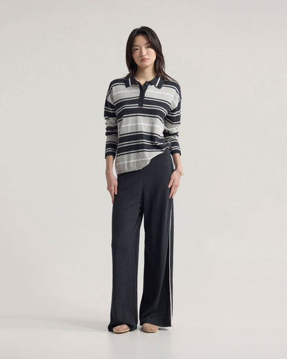 Pip Striped Polo Knit