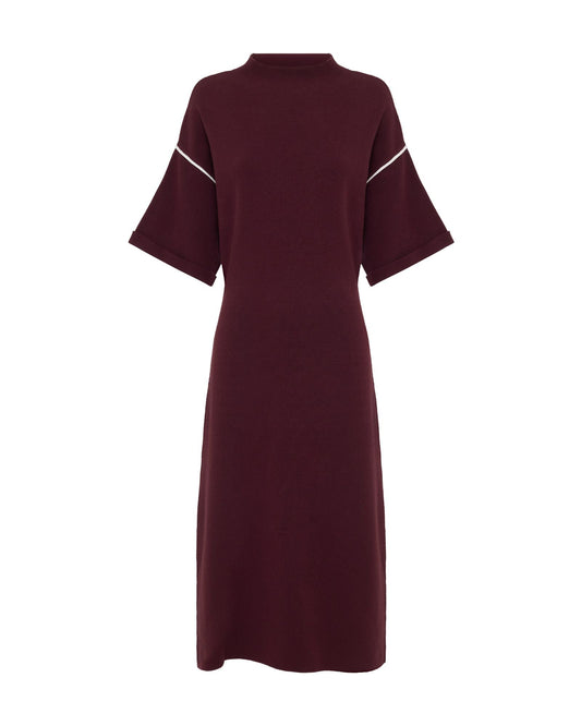 Natalya Knit Contrast Piping Dress