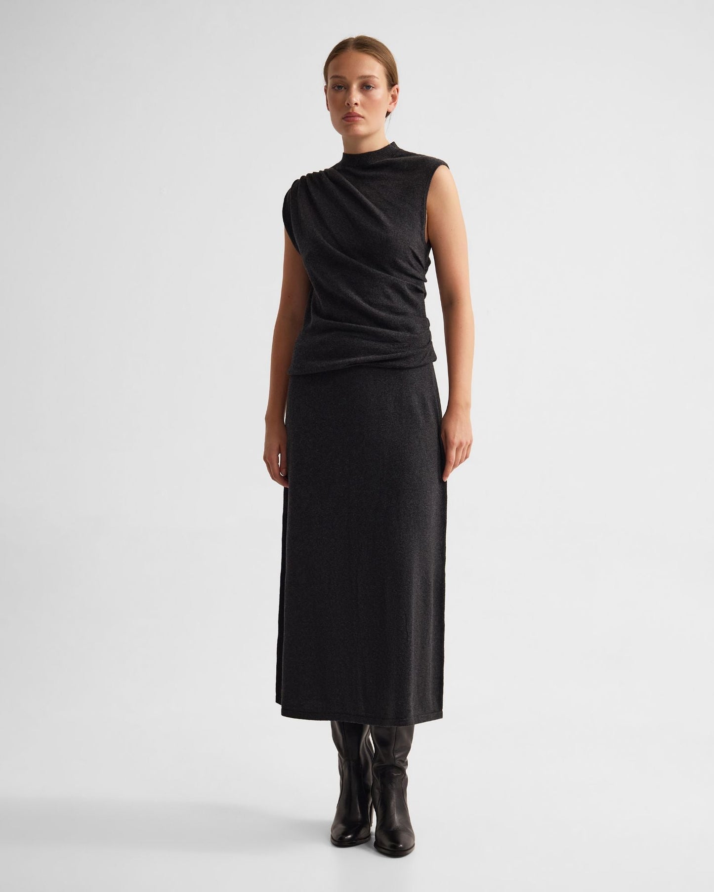 Leonie Cashmere Blend Knitted Skirt