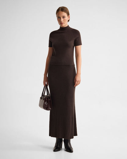 Belle Rib Knitted Skirt