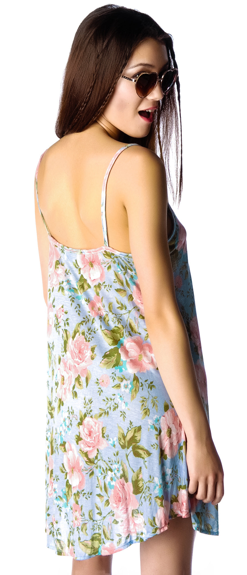Antler Feathers Slip Dress - Off White