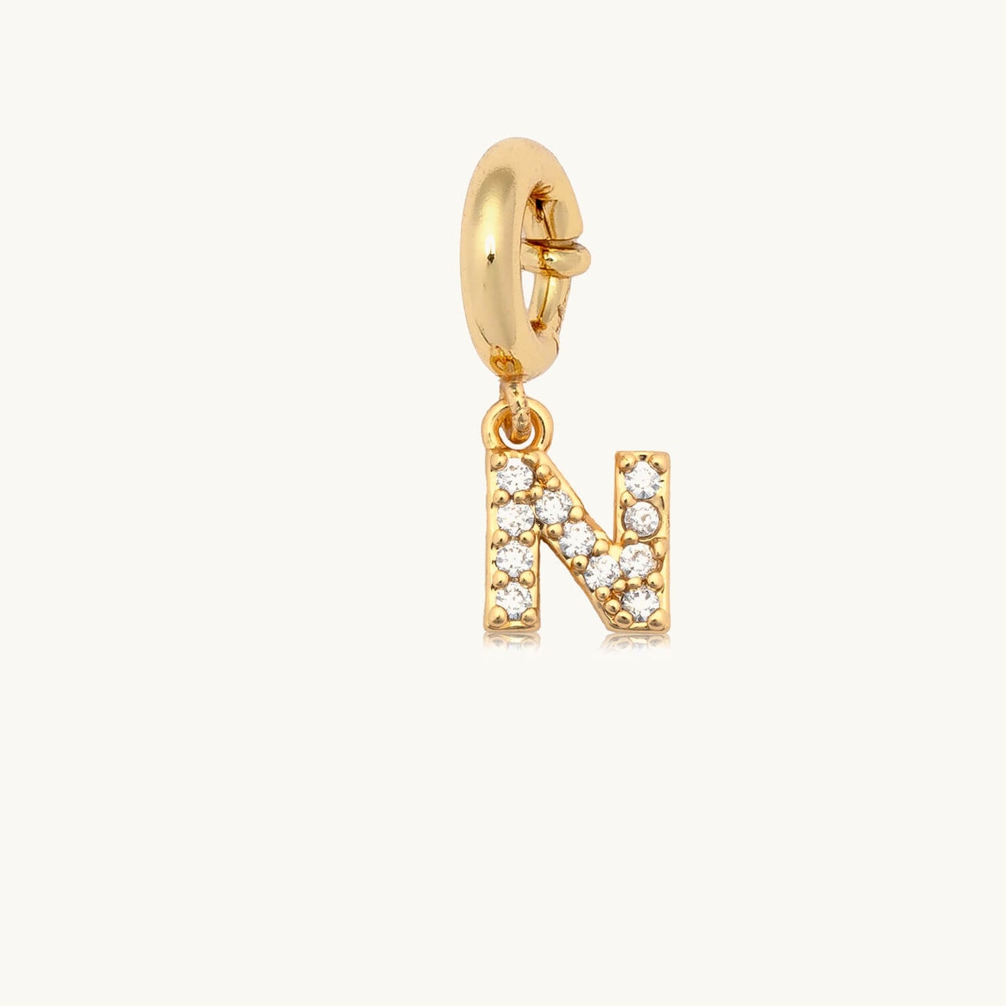CZ Letter Charm