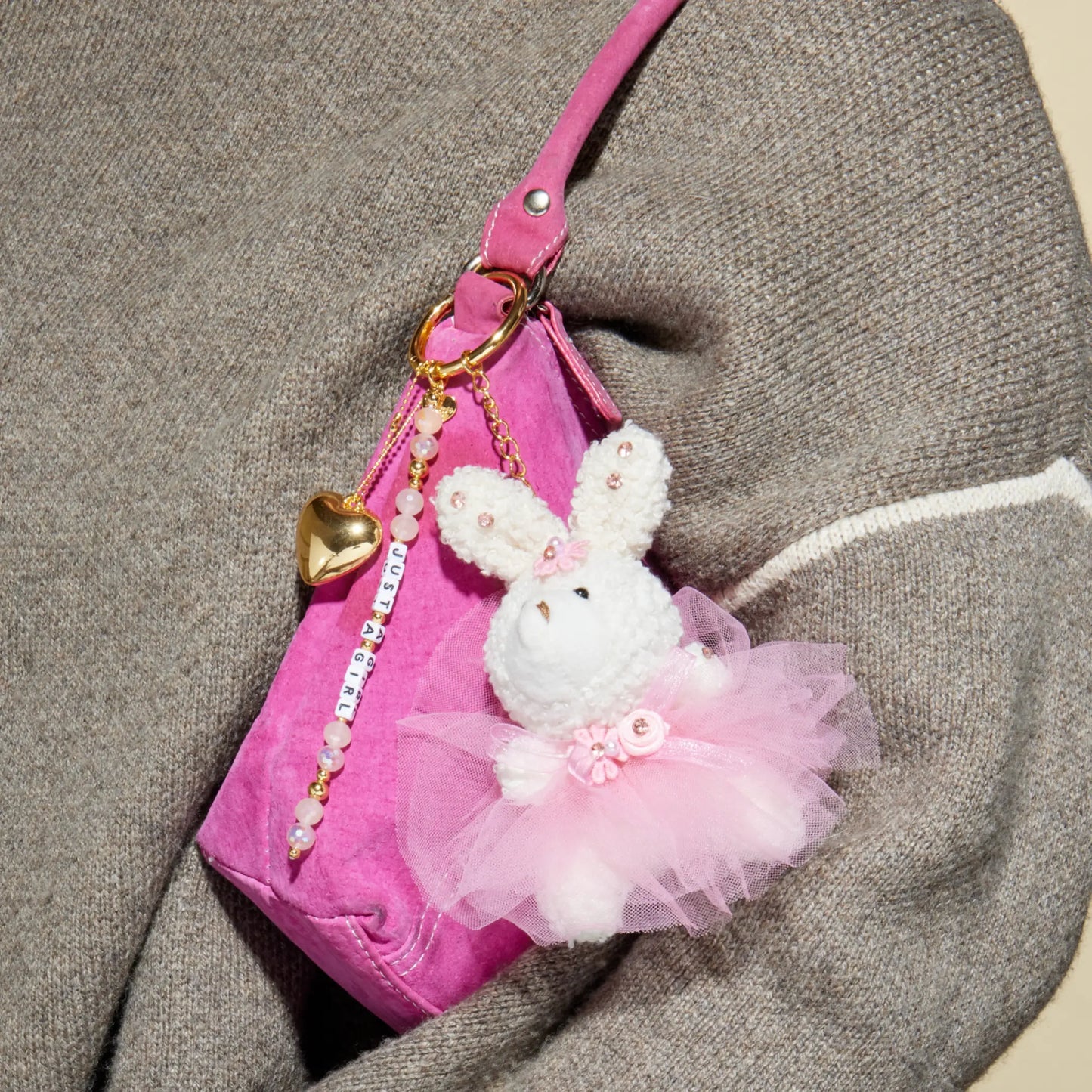 Just A Girl Bag Charm