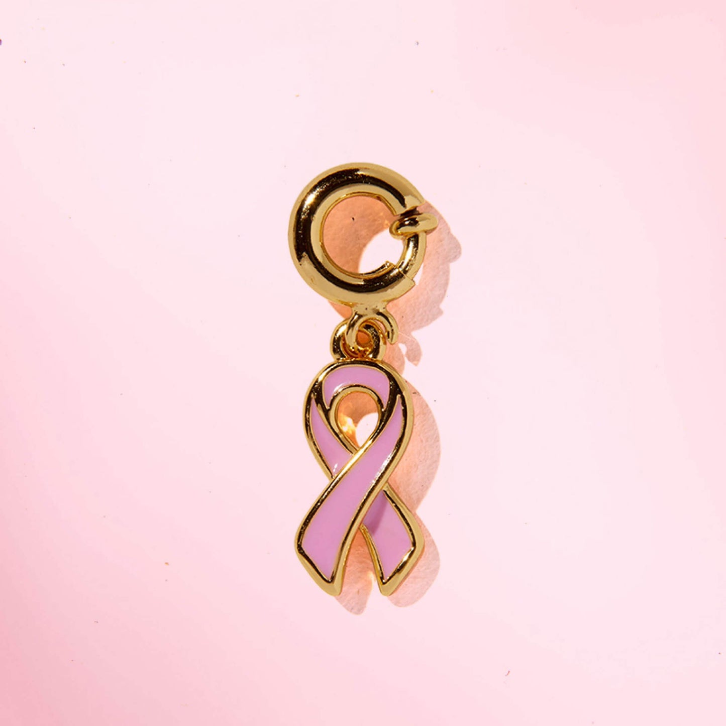 Breast Cancer Ribbon Charm