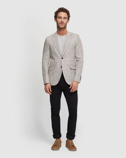 Blake Linen Check Blazer