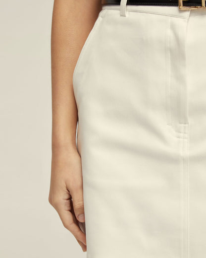 Hepburn Cotton Blend Mini Skirt