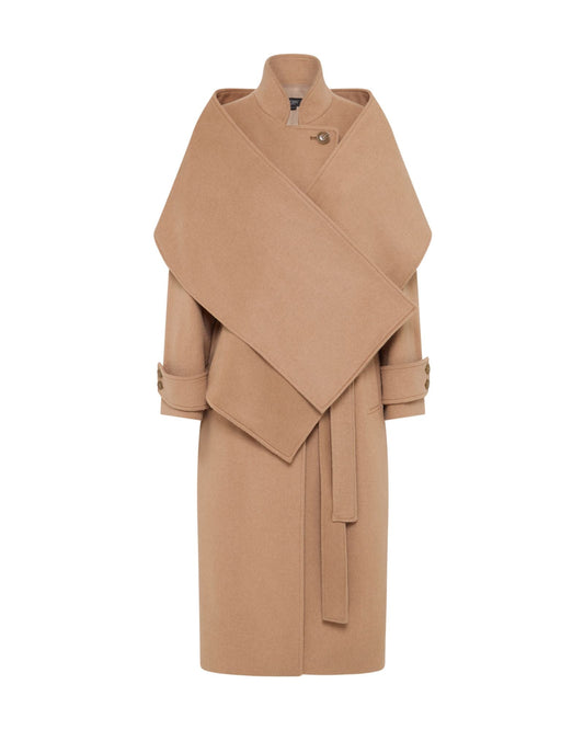 Talia Detachable Scarf Coat