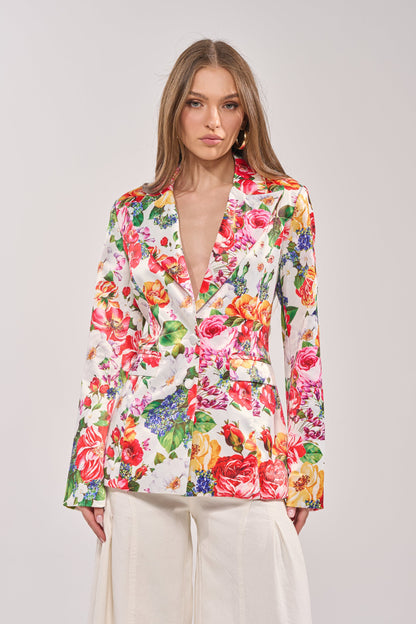 ALESSANDRA SATIN BLAZER