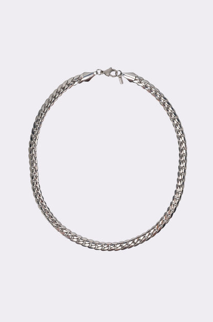 16 INCH MIAMI CHAIN 8MM IN SILVER
