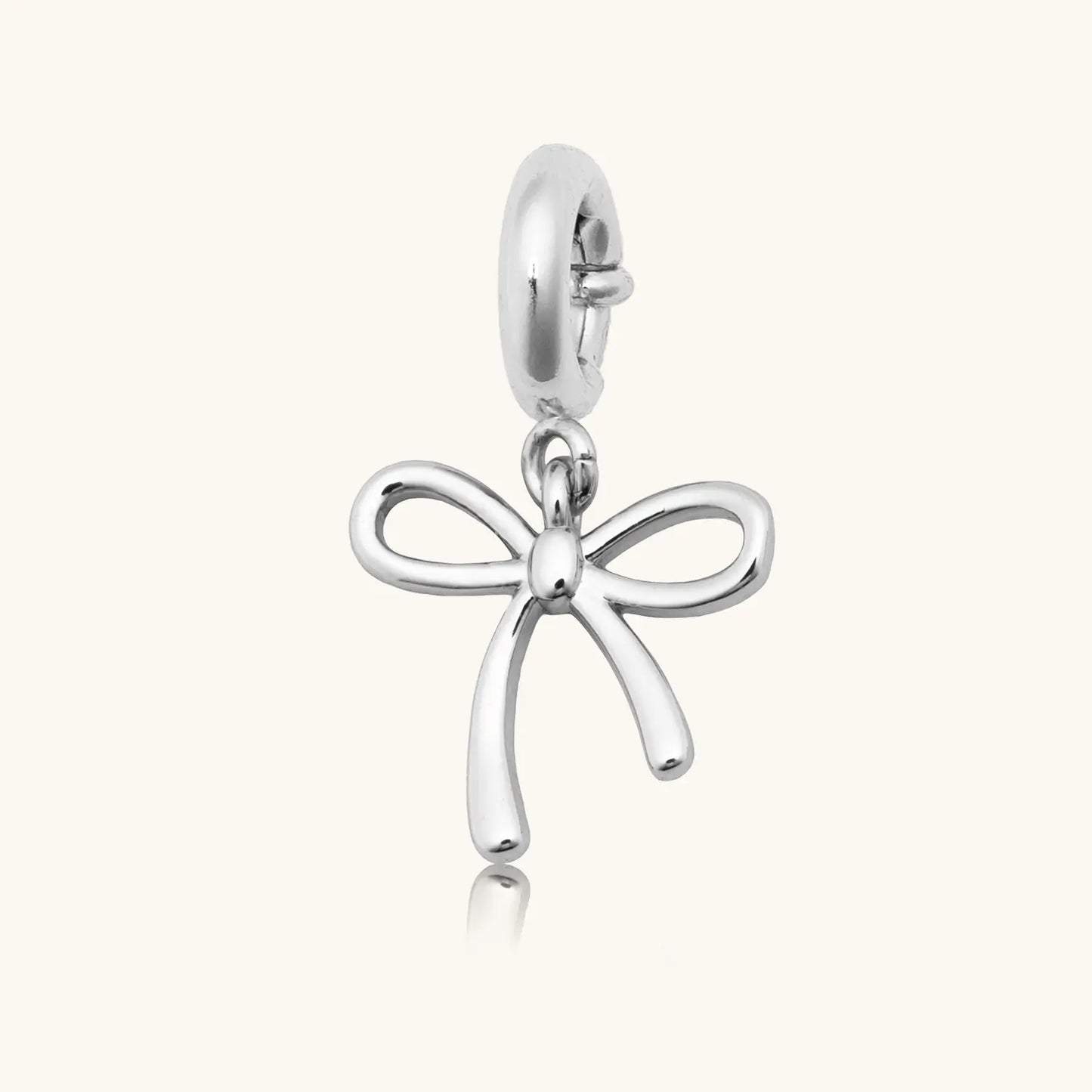 Custom Silver Bow Charm