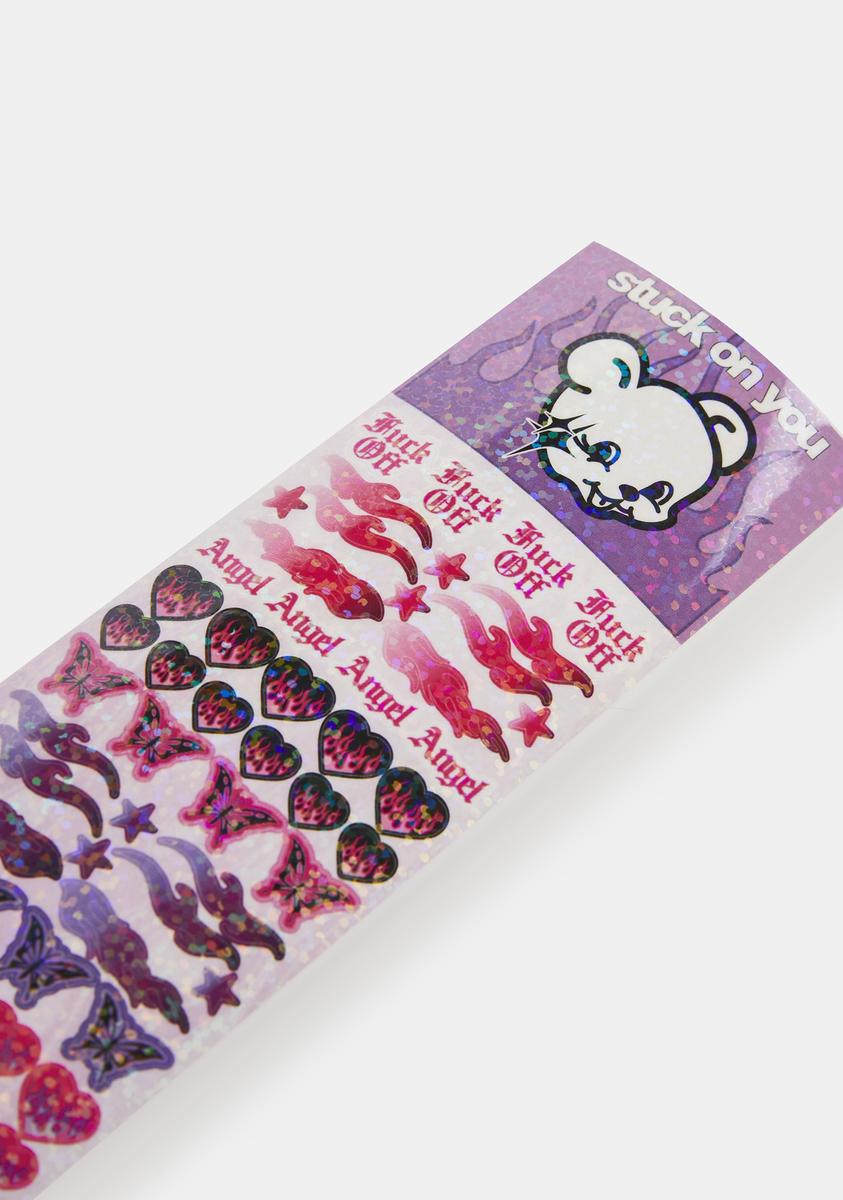 Angel Baby Glitter Sticker Sheet