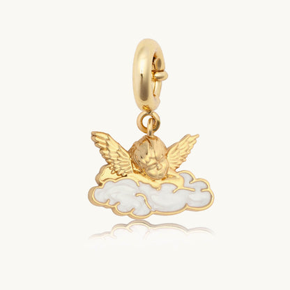 Custom Cherub in the Clouds Charm
