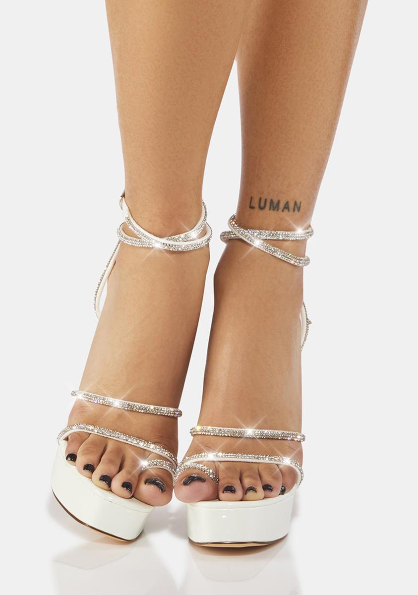 Angel So Impressive Sparkly Platform Heels