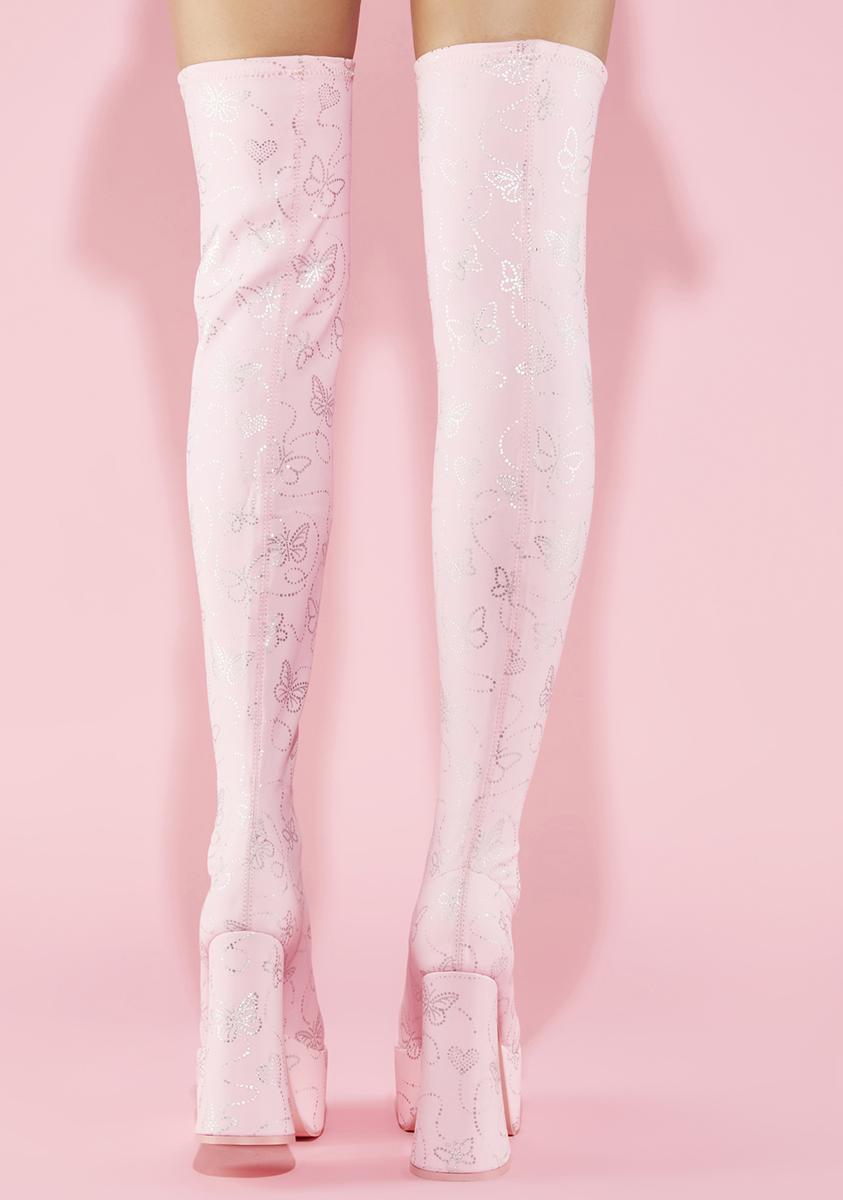 America's Sweetheart Thigh High Boots