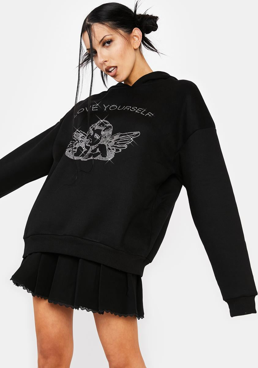 Angie Rhinestone Hoodie