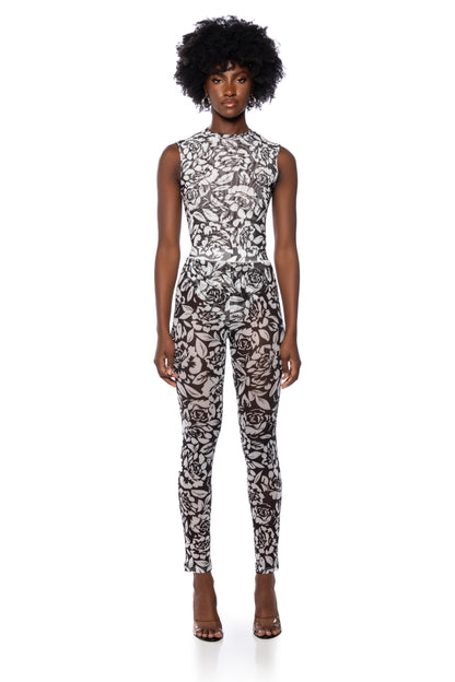 A LUXURIOUS DAY MESGH LEGGING