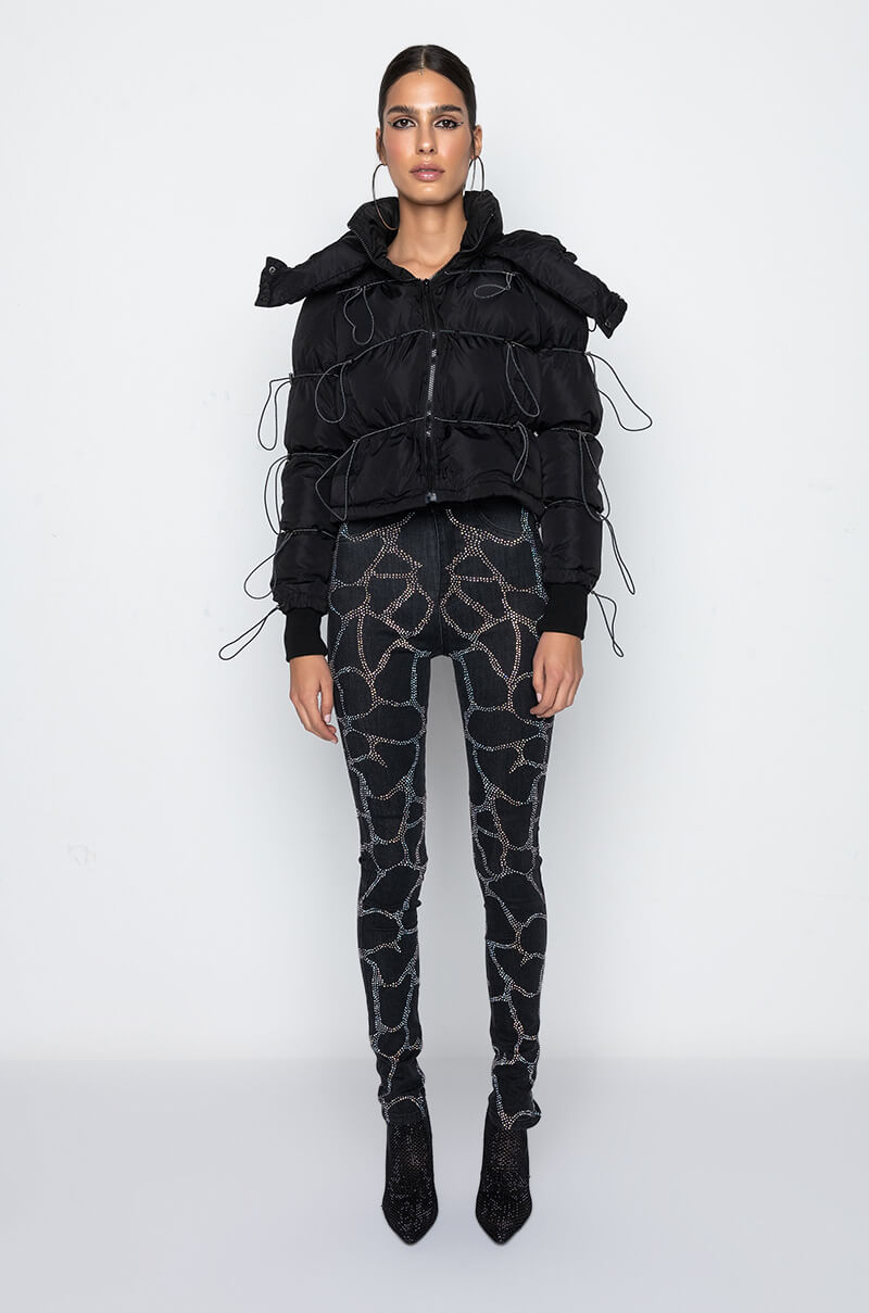 AKIRA ELASTIC DREAMS PUFFER JACKET