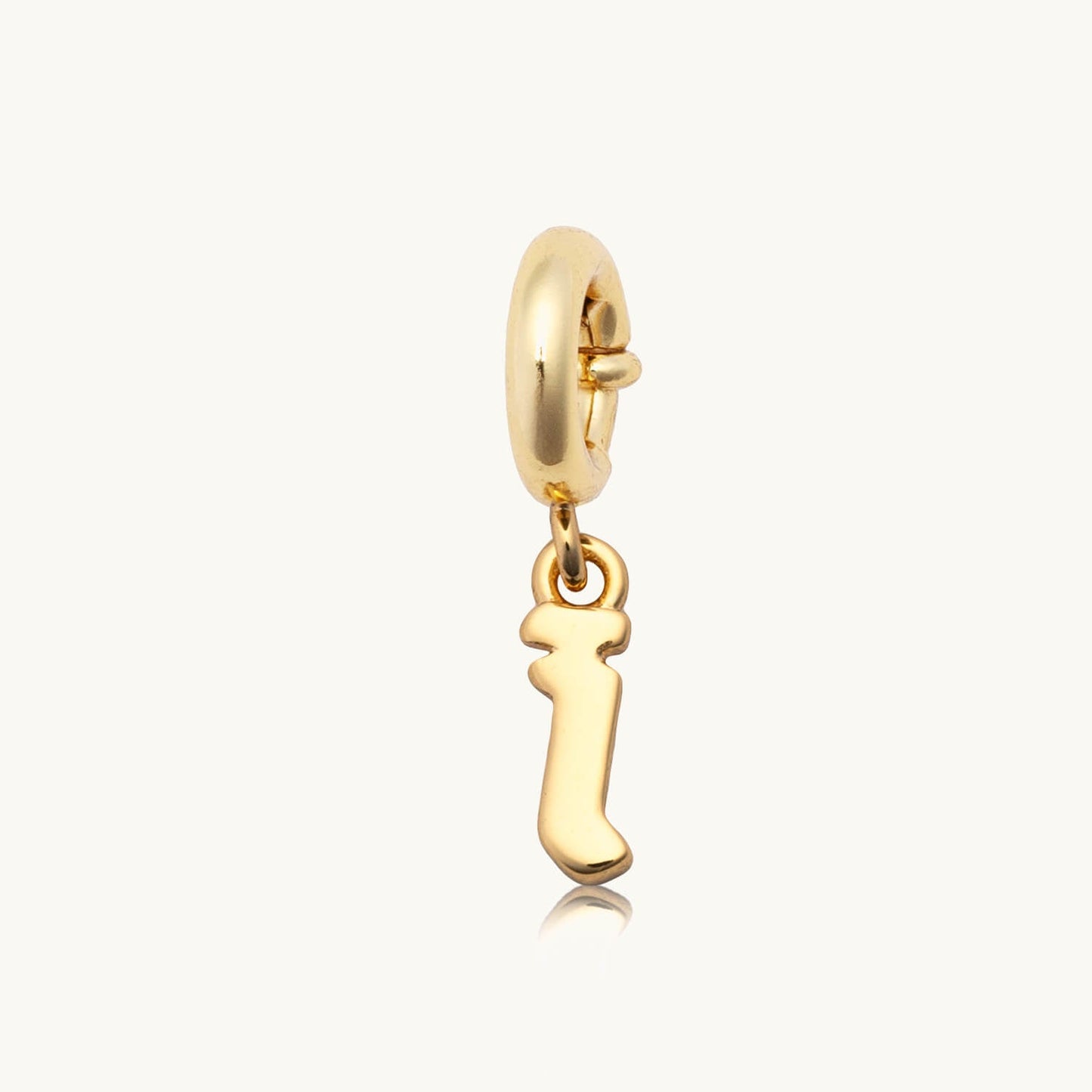 Custom Gothic Letter I Charm