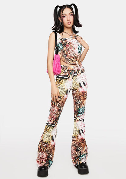 Animal Corset Top