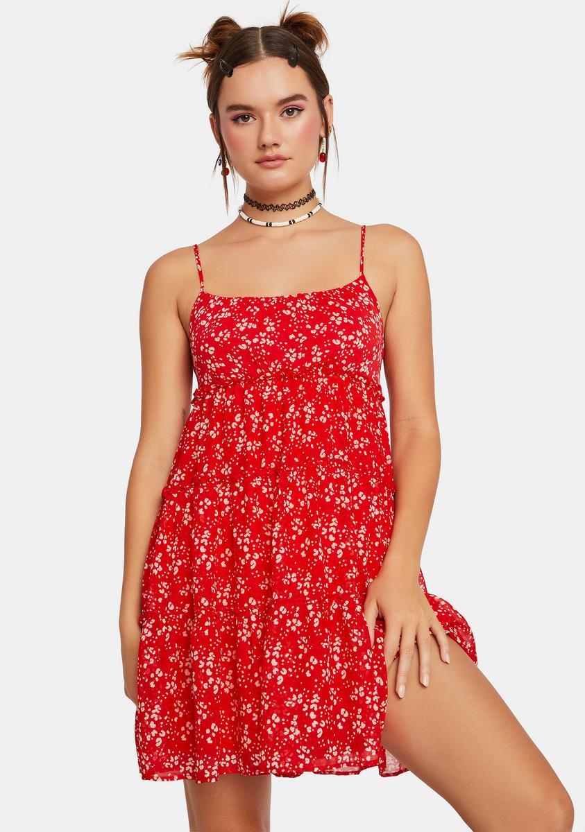 Animal Behavior Babydoll Mini Dress