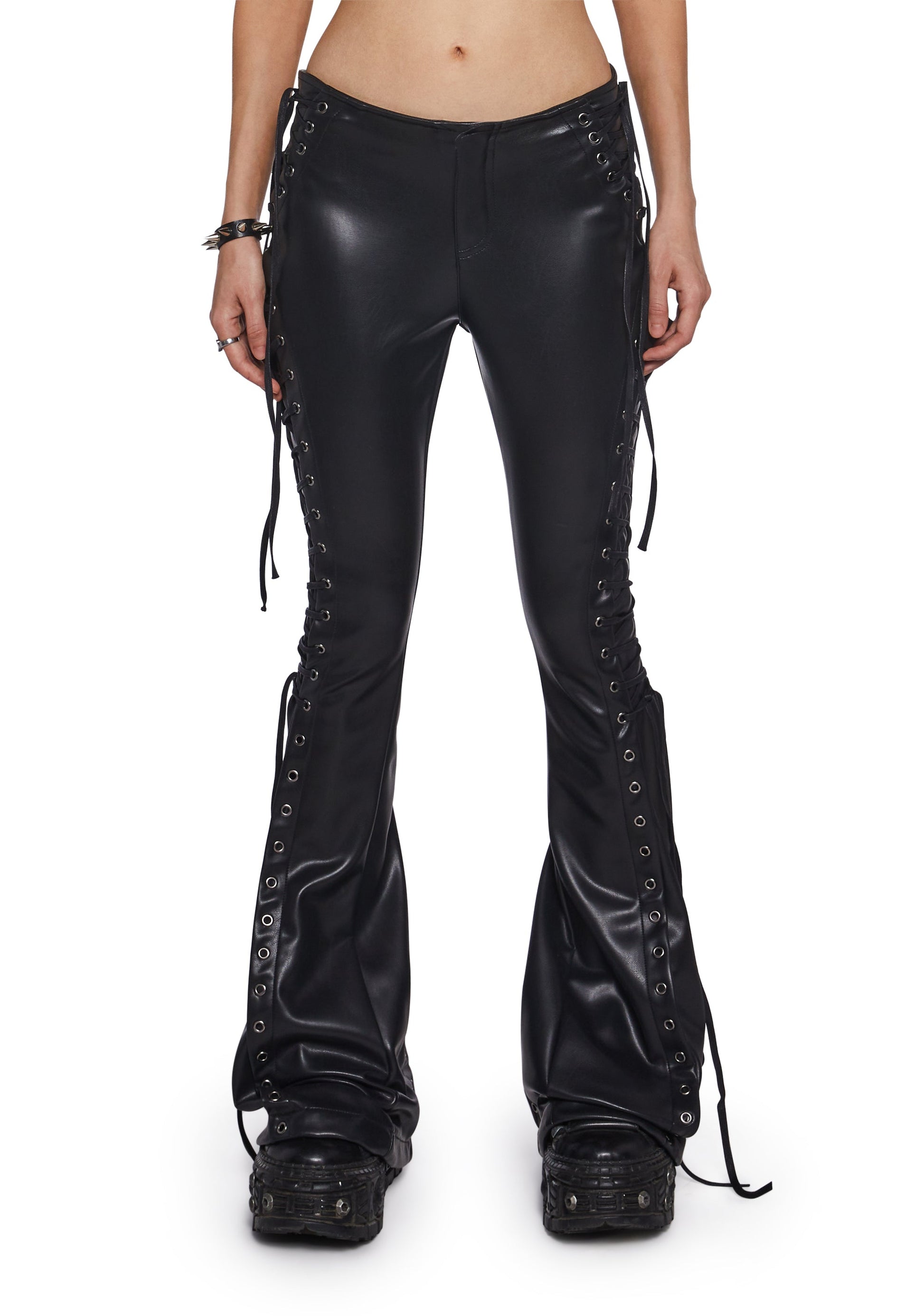 Ambient Lace-Up Flare Pants