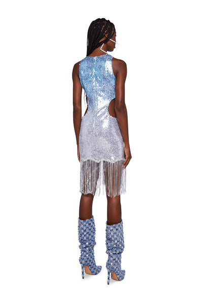 Annabelle Cut-Out Sequin Dress