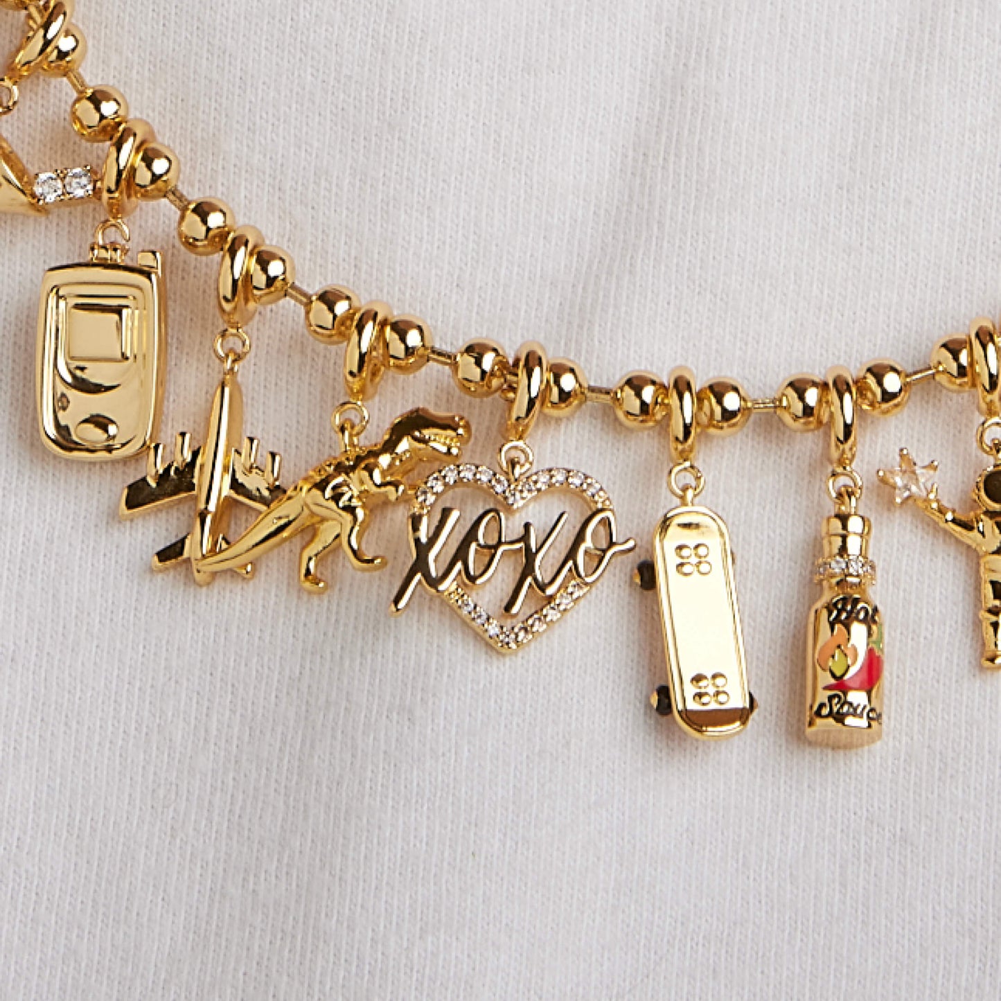 XOXO Heart Charm