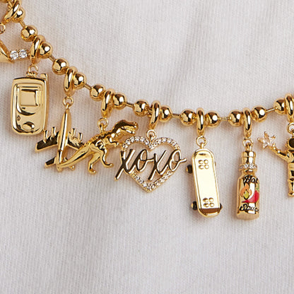 XOXO Heart Charm